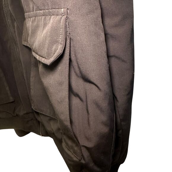 Fashion Nova Flight Utility Bomber Full Zip Jacket/Coat Men's Size XXXL Black - Picture 3 of 6